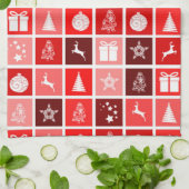 クリスマスタイムキッチンタオル キッチンタオル (折り畳み)