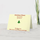 クリスマスタイムズ–001号 シーズンカード (裏面)