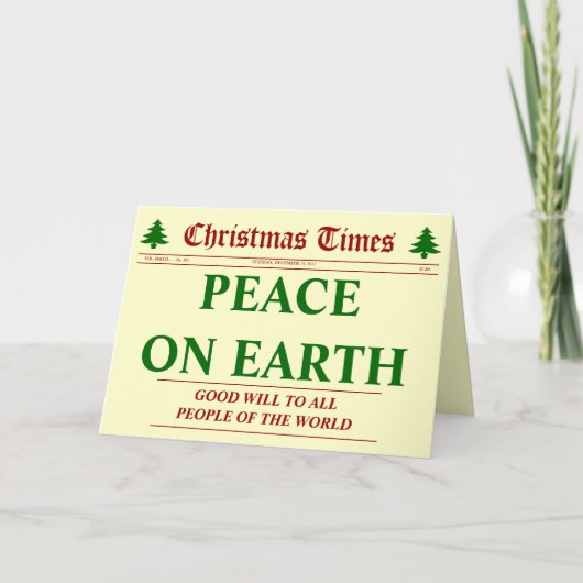 クリスマスタイムズ–001号 シーズンカード (正面)