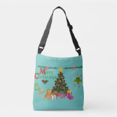 クリスマスタイムツリークロス体バッグ クロスボディバッグ (正面)