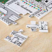 クリスマスタイムパーソナライズされたが描かれた ジグソーパズル (側面)