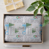 クリスマスタイムパーソナライズされたが描かれた 薄葉紙 (ギフト)