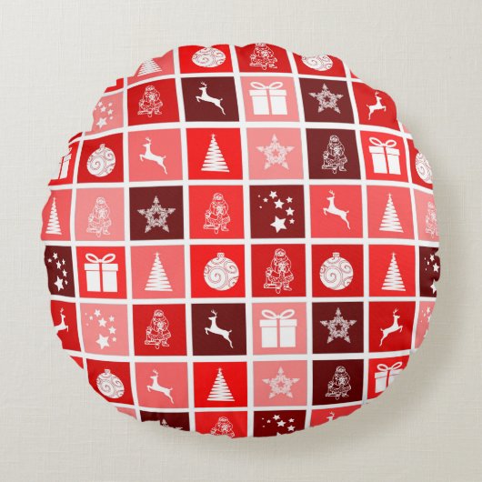 クリスマスタイムピロー ラウンドクッション (正面)