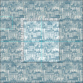 クリスマスタイムブルーパール ファブリック (タイル)