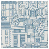 クリスマスタイムブルーパール ファブリック (クローズアップ)