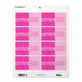 クリスマスタイムホリデイ住所 シール (フルシート)