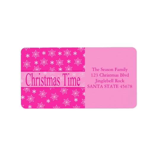 クリスマスタイムラベル ラベル (正面)