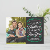 クリスマスタイム編集可能カラーホリデーカード シーズンカード (スタンド正面)