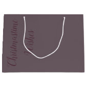 クリスマスタイム ウィッシュ 大型 ペーパー ギフト バッグ ラージペーパーバッグ (正面)