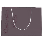 クリスマスタイム ウィッシュ 大型 ペーパー ギフト バッグ ラージペーパーバッグ (裏面)