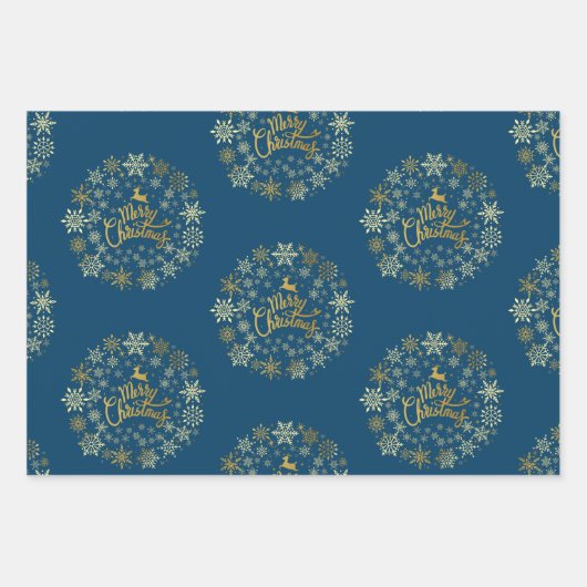 クリスマスタイム、レトロヴィンテージアー日本のト ラッピングペーパーシート (正面3)
