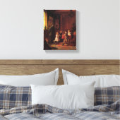 クリスマスタイム(ヴィンテージクリスマスシーン) キャンバスプリント (インサイチュ (寝室))