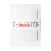 クリスマスタイム… 招待状ベリーバンド (正面例)