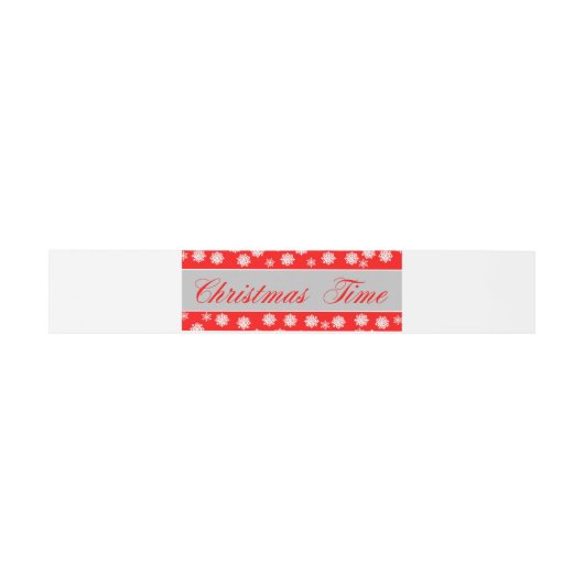 クリスマスタイム… 招待状ベリーバンド (フラット)