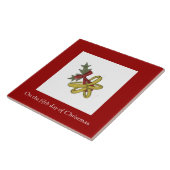 クリスマスタイルの5日目 – ゴールデンリングや輪 タイル (側面)