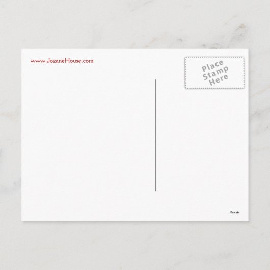 クリスマスタイルパーソナライズされたはがき シーズンポストカード (裏面)