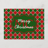 クリスマスタイルパーソナライズされたはがき シーズンポストカード (正面)