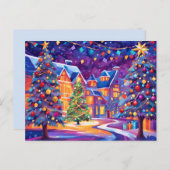 クリスマスタウンのはがき ポストカード (正面/裏面)