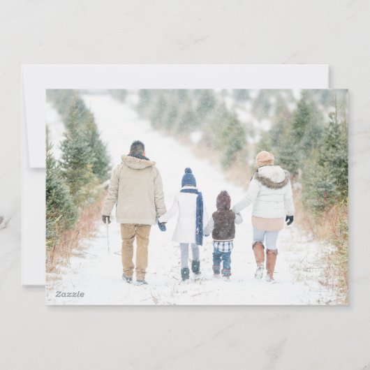 クリスマスタウンのホリデーカード | フォトカード シーズンカード (裏面)