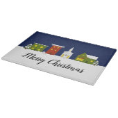 クリスマスタウンガラスのカッティングボード カッティングボード (角)