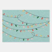 クリスマスタウンファララライツストッキング ラッピングペーパーシート (正面2)