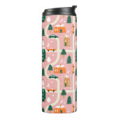 クリスマスタウンホリデーマップパターン タンブラー (回転左)