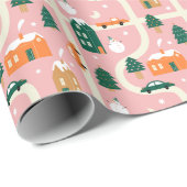 クリスマスタウンホリデーマップパターン ラッピングペーパー (ロールコーナー)