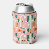 クリスマスタウンホリデーマップパターン 缶クーラー (缶裏面)