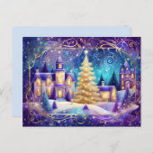 クリスマスタウンホールのはがき ポストカード (正面/裏面)