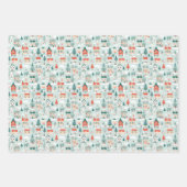 クリスマスタウン魔法ラッピング紙 ラッピングペーパーシート (正面2)