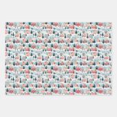 クリスマスタウン魔法ラッピング紙 ラッピングペーパーシート (正面)