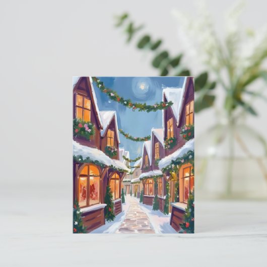 クリスマスタウン・ウォーターカラー シーズンカード (スタンド正面)