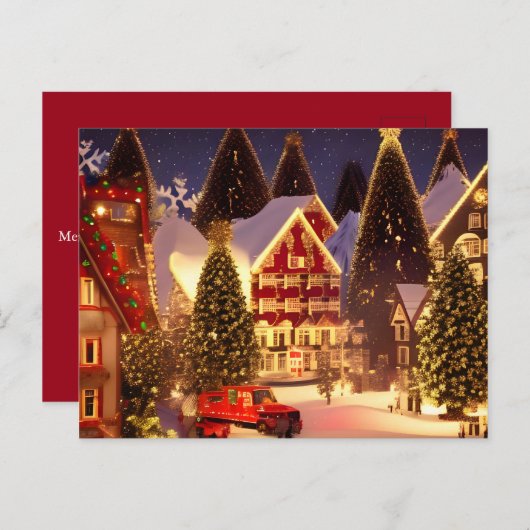 クリスマスタウン ポストカード (正面/裏面)