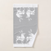 クリスマスタオルはパーソナライズな休日タオルを置きます バスタオルセット (ハンドタオル)