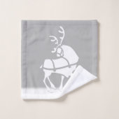 クリスマスタオルはパーソナライズな休日タオルを置きます バスタオルセット (ウォッシュタオル)