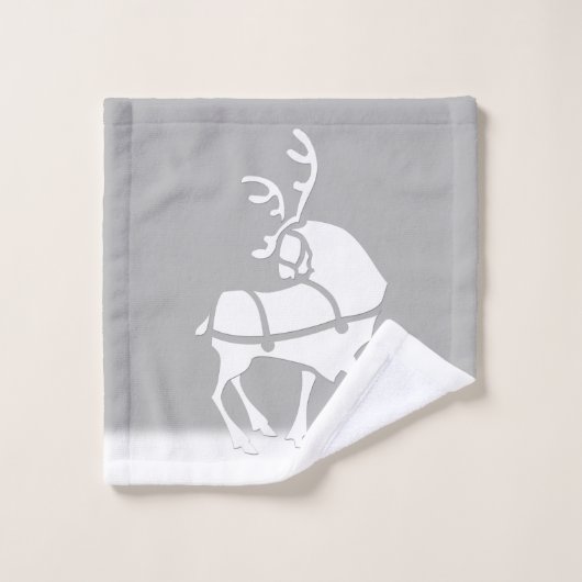 クリスマスタオルはパーソナライズな休日タオルを置きます バスタオルセット (ウォッシュタオル)