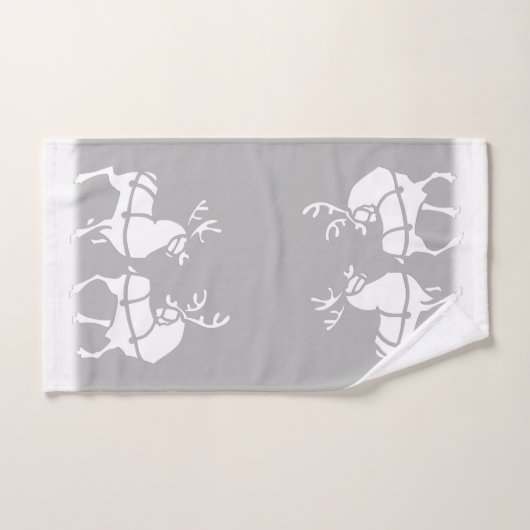 クリスマスタオルはパーソナライズな休日タオルを置きます バスタオルセット (ハンドタオル)