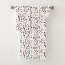 クリスマスタオルセット、浴室の装飾 バスタオルセット