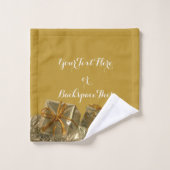 クリスマスタオルパーソナライズされたシーズホリデータオル バスタオルセット (ウォッシュタオル)