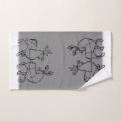 クリスマスタオルパーソナライズされたシーズホリデータオル バスタオルセット (ハンドタオル)