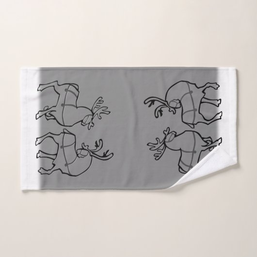 クリスマスタオルパーソナライズされたシーズホリデータオル バスタオルセット (ハンドタオル)