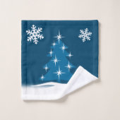 クリスマスタオルパーソナライズされたシーズホリデータオル バスタオルセット (ウォッシュタオル)