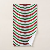 クリスマスタオルパーソナライズされたシーズホリデータオル バスタオルセット (ハンドタオル)