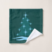 クリスマスタオルパーソナライズされたシーズホリデータオル バスタオルセット (ウォッシュタオル)