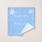 クリスマスタオルパーソナライズされたシーズホリデータオル バスタオルセット (ウォッシュタオル)