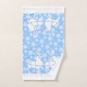 クリスマスタオルパーソナライズされたシーズホリデータオル バスタオルセット (ハンドタオル)