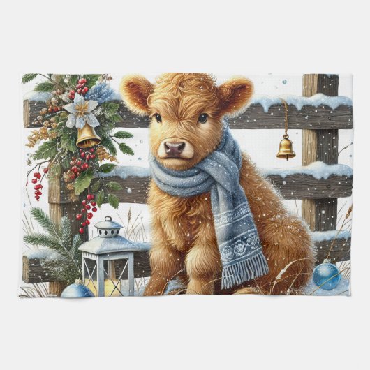 クリスマスタオル キッチンタオル (横)