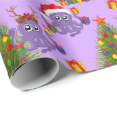 クリスマスタコの木柄 ラッピングペーパー (ロールコーナー)