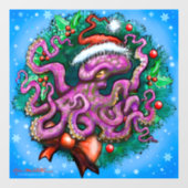 クリスマスタコの窓の貼り ウィンドウサイン (シート)