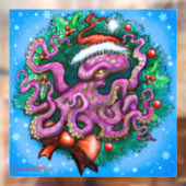 クリスマスタコの窓の貼り ウィンドウサイン (シート2)